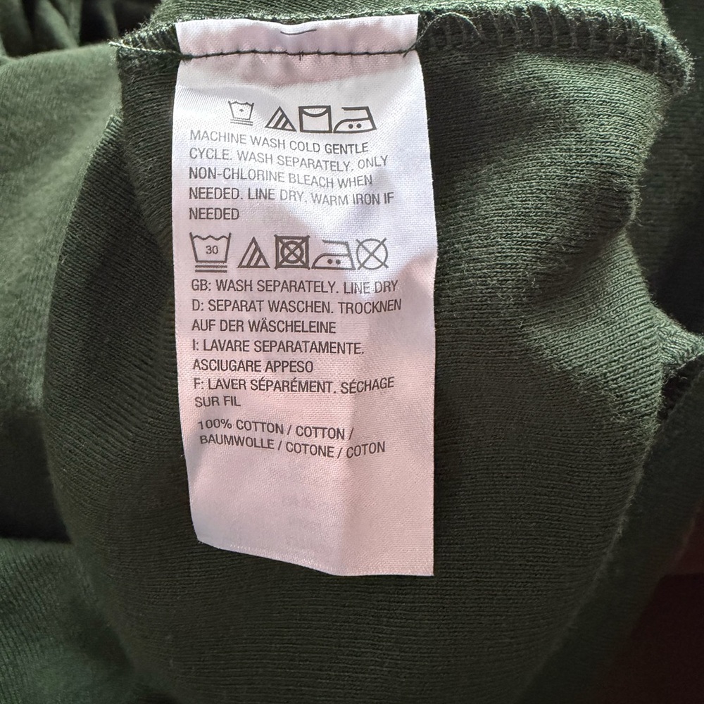 Linea Leisure Louis Dell'Olio Long Dk Green Cotton Hoodie Jacket SMALL PTP 21” - Picture 8 of 10